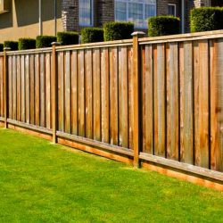 wooden privacy fencing
